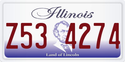 IL license plate Z534274