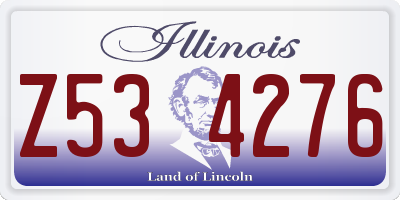 IL license plate Z534276