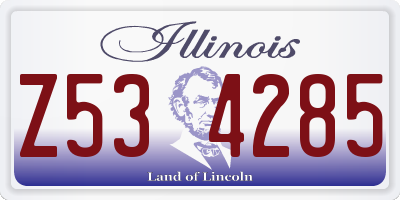 IL license plate Z534285
