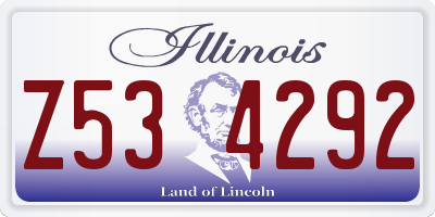 IL license plate Z534292