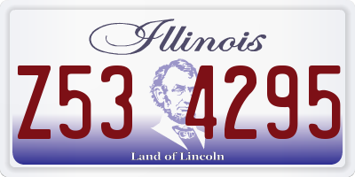 IL license plate Z534295