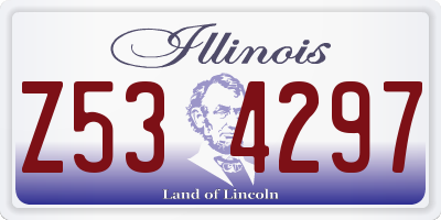 IL license plate Z534297
