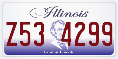 IL license plate Z534299