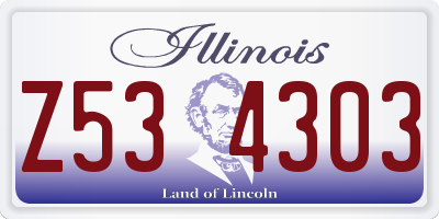 IL license plate Z534303