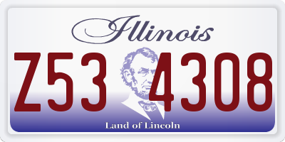 IL license plate Z534308