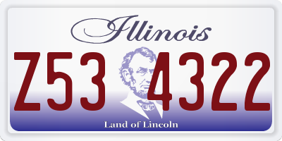 IL license plate Z534322