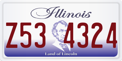IL license plate Z534324