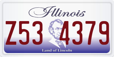 IL license plate Z534379