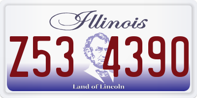 IL license plate Z534390
