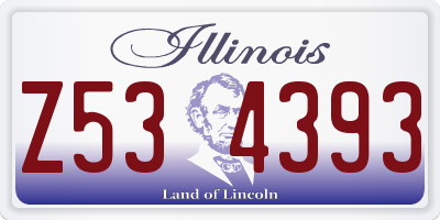 IL license plate Z534393