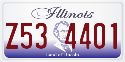 IL license plate Z534401