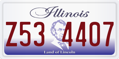 IL license plate Z534407