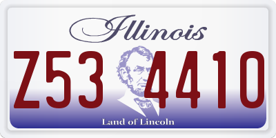 IL license plate Z534410