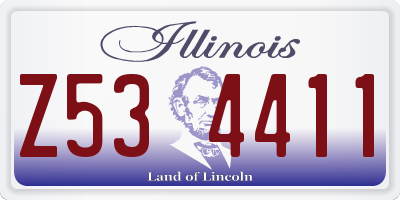 IL license plate Z534411