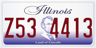 IL license plate Z534413
