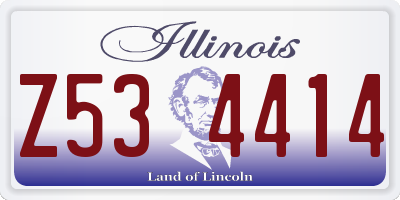 IL license plate Z534414