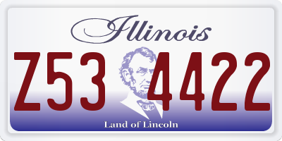 IL license plate Z534422