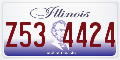 IL license plate Z534424