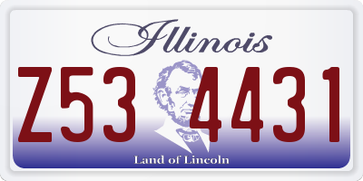 IL license plate Z534431