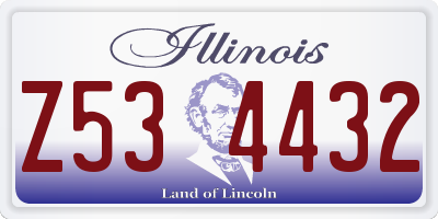 IL license plate Z534432