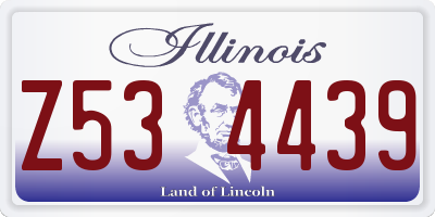 IL license plate Z534439