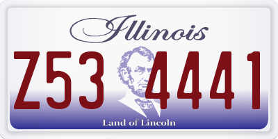 IL license plate Z534441