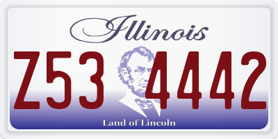 IL license plate Z534442