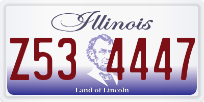 IL license plate Z534447