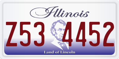 IL license plate Z534452