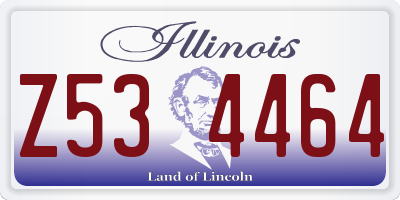 IL license plate Z534464