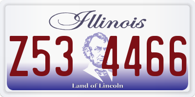 IL license plate Z534466