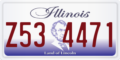 IL license plate Z534471