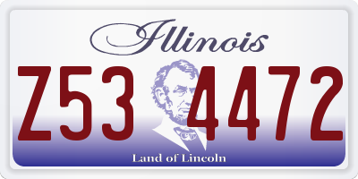 IL license plate Z534472