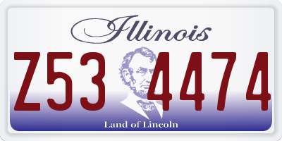 IL license plate Z534474