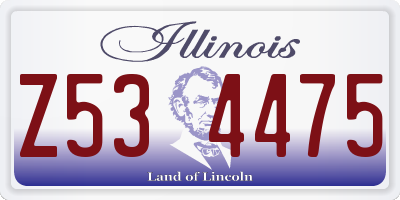 IL license plate Z534475