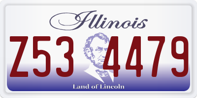 IL license plate Z534479
