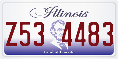 IL license plate Z534483