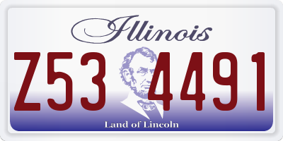 IL license plate Z534491