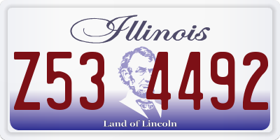 IL license plate Z534492