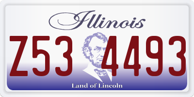IL license plate Z534493