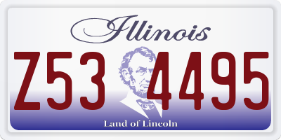 IL license plate Z534495