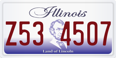 IL license plate Z534507