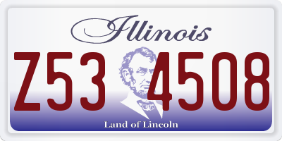 IL license plate Z534508