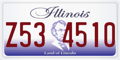 IL license plate Z534510