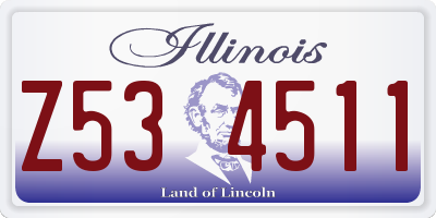 IL license plate Z534511
