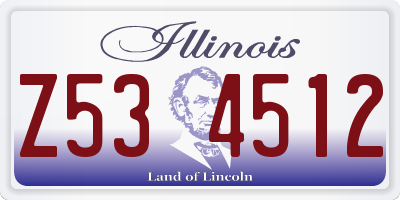 IL license plate Z534512