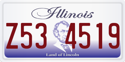 IL license plate Z534519