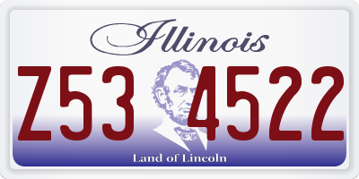 IL license plate Z534522