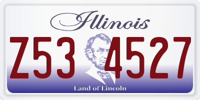 IL license plate Z534527