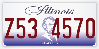 IL license plate Z534570
